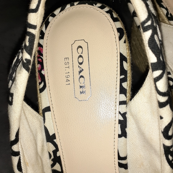 COACH, Maritza Poppy Flower Print, Wedge - Picture 2 of 3